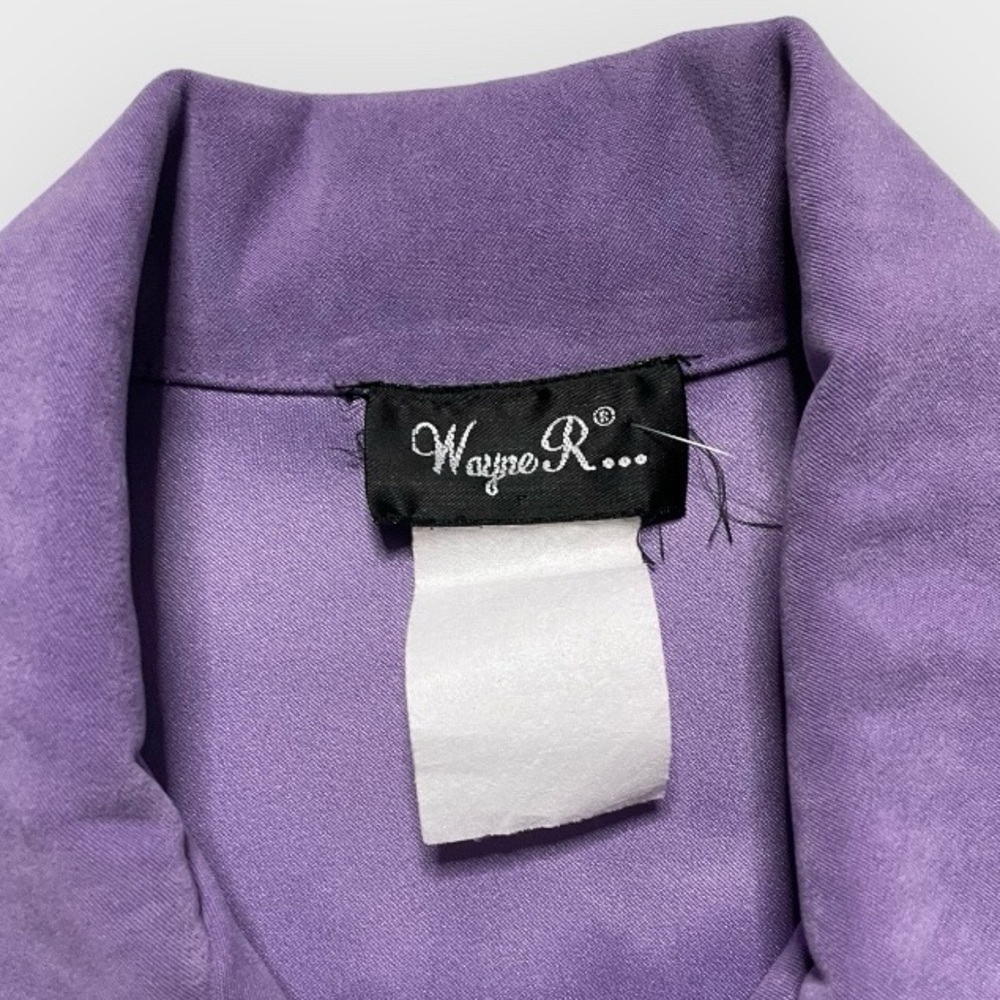 Vintage Wayne R purple button down - Picture 7 of 7